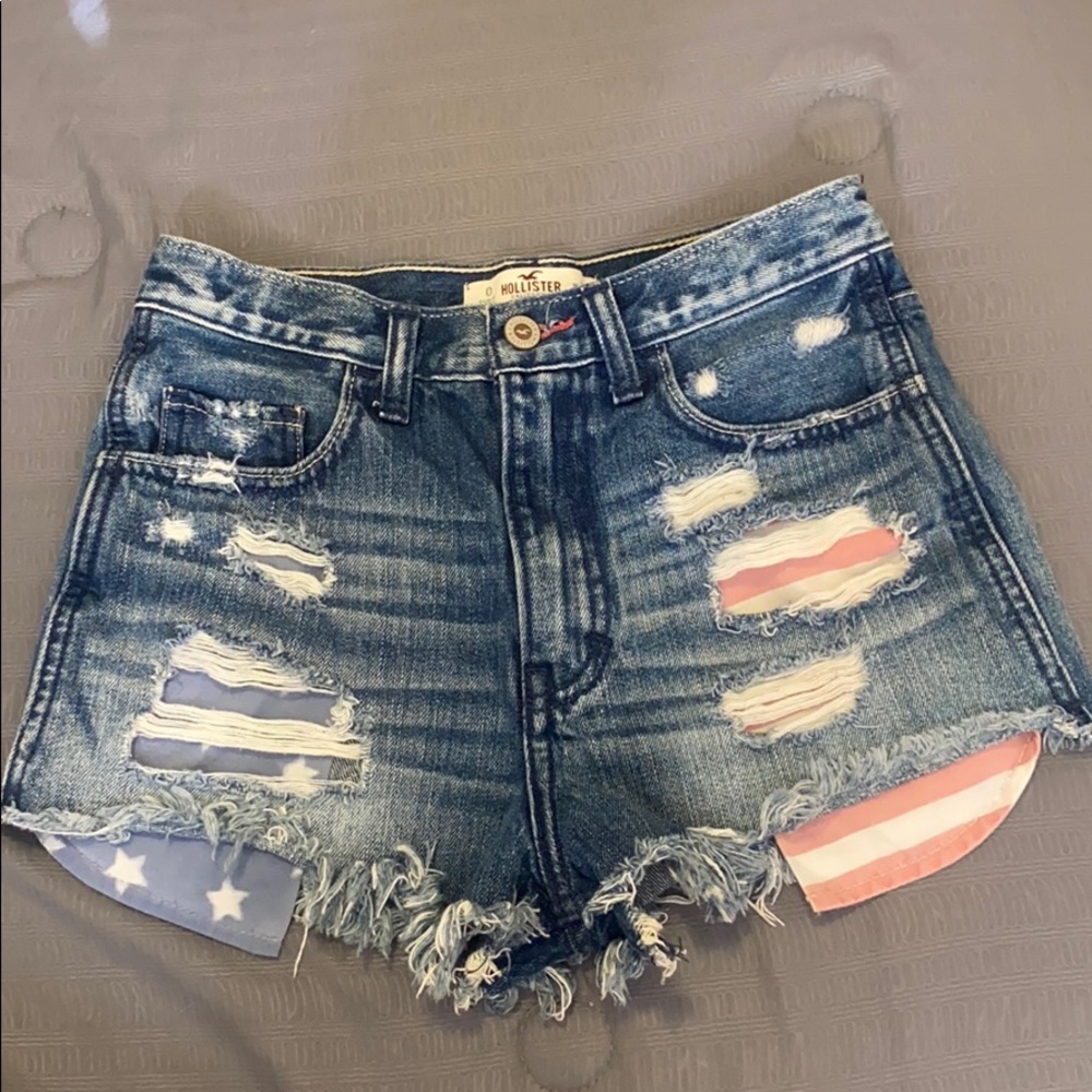 Hollister American flag pocket short